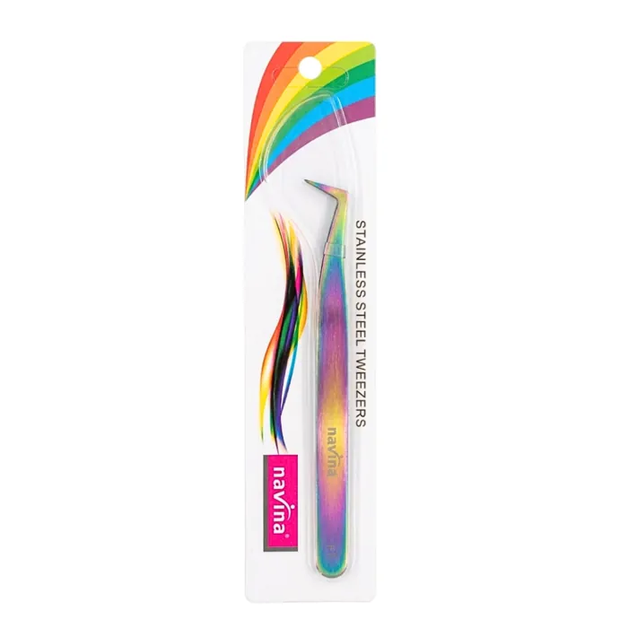 Pinza L Tornasol para Extensiones de Pestañas Volumen Ruso