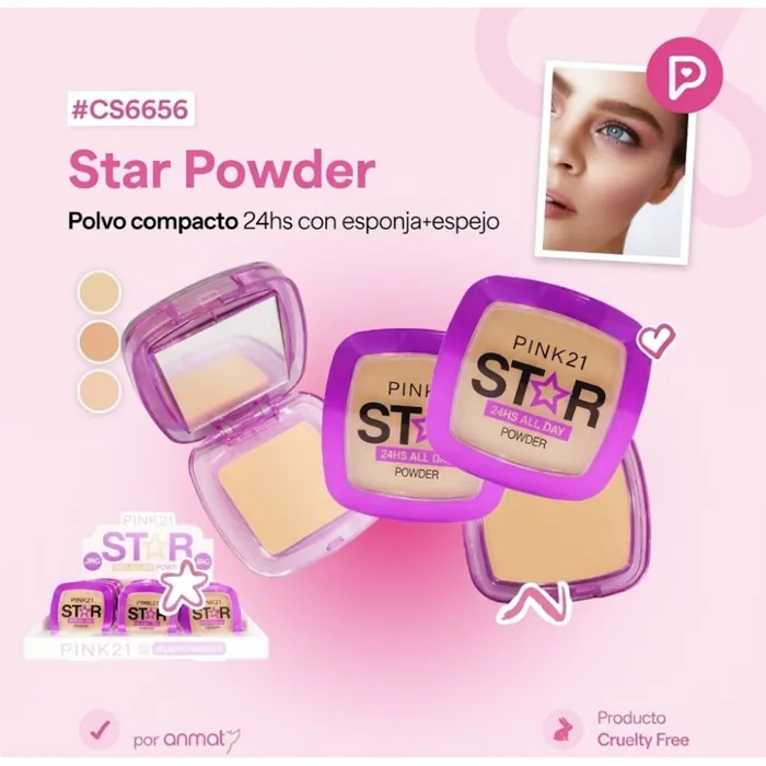 Polvo Compacto Esponja y Espejo 24hs
