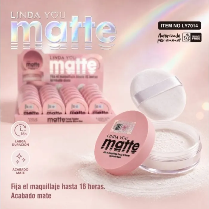 Polvo Fijador de Maquillaje Matte Ultra Fino