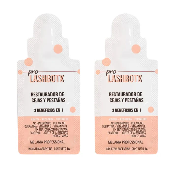 Pro Lash Botox Restaurador para Cejas y Pestañas x2