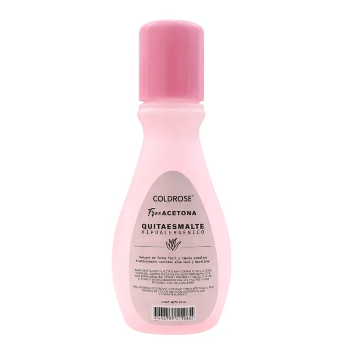 Quita Esmalte Libre de Acetona Coldrose 50 ml