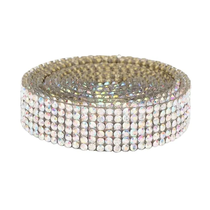 Rollo Tira de Strass Autoadhesivo Mediano