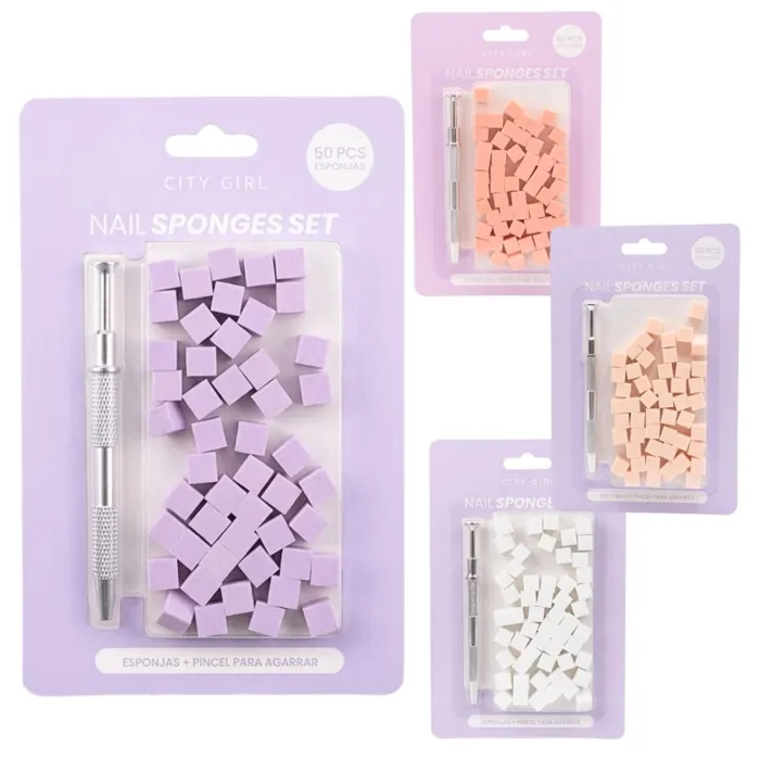 Set 50 Esponjas Pcs + Pinza de Agarre