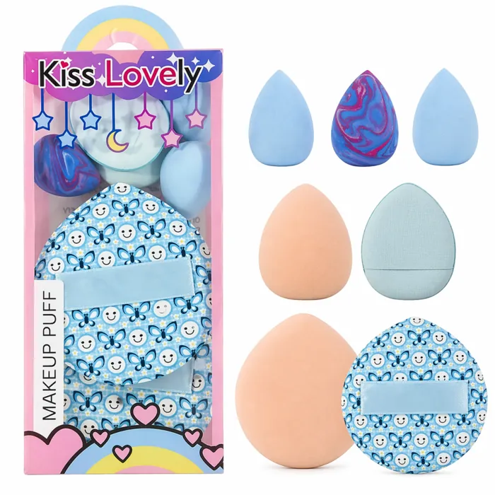 Set 7 Esponjas Blender para Difuminar Maquillaje Surtidas