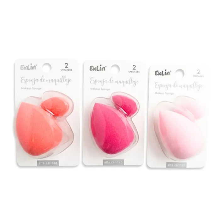 Set de 2 Esponjas Blender Alta Calidad para Maquillaje