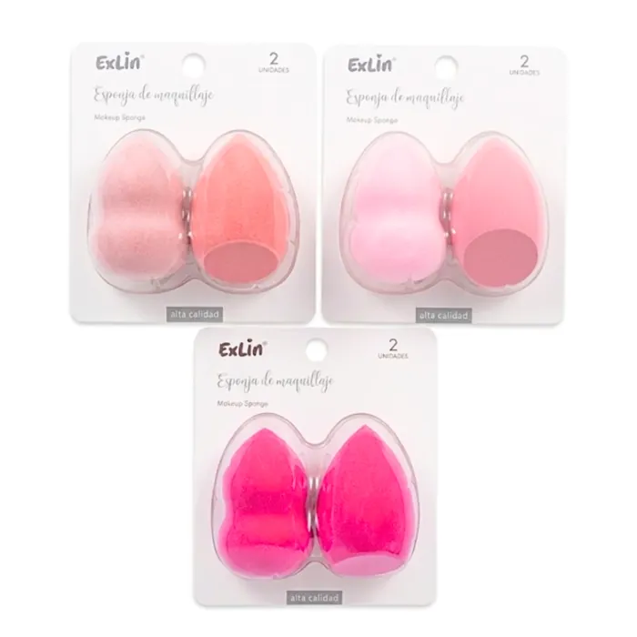 Set de 2 Esponjas Blender para Difuminar Maquillaje