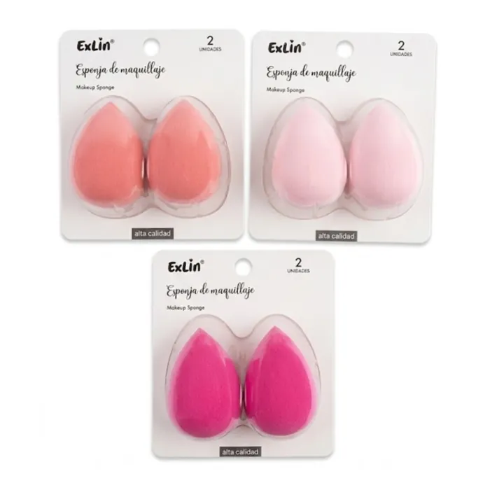 Set de 2 Mini Esponjas Blender para Difuminar Maquillaje