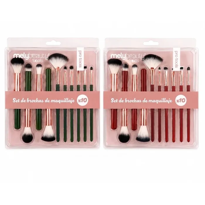 Set de Brochas de Maquillaje x10