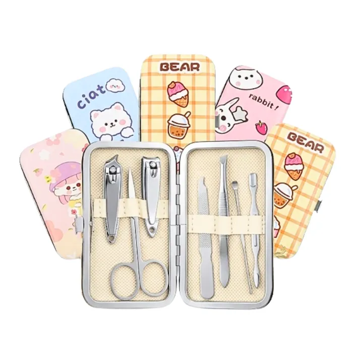 Set de y Pedicura 7 Piezas Acero Inoxidable