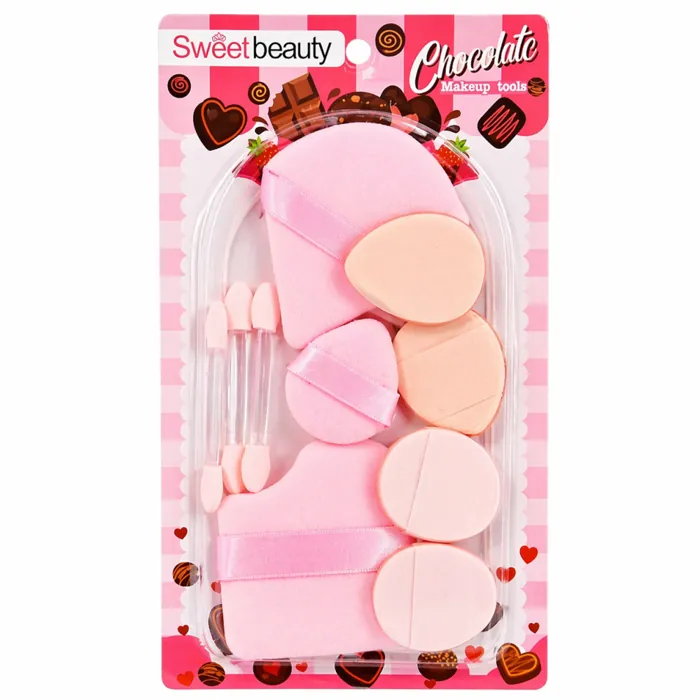 Set de Mini Esponjitas y Aplicadores de Maquillaje