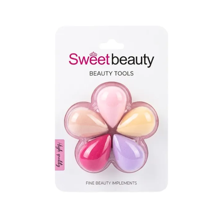 Set x5 Esponjas Mini Blender para Maquillaje Base Liquido