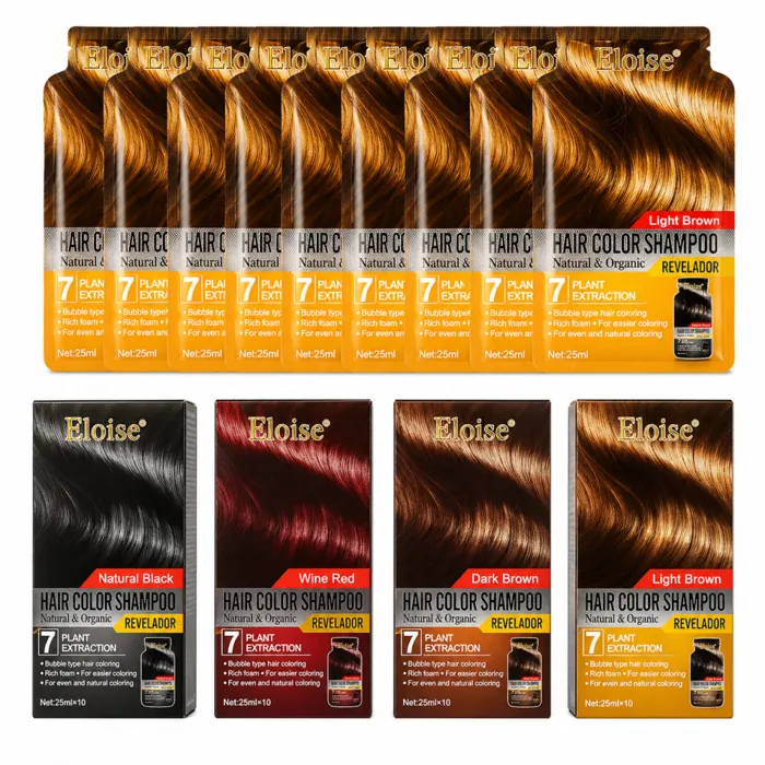 Shampoo con Tintura el Pelo x10 Sobresitos 25 ml
