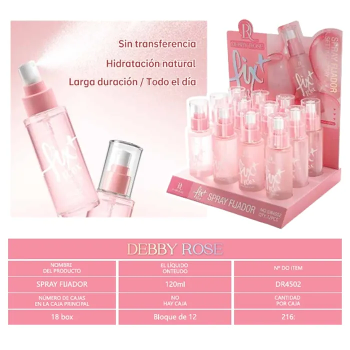 Spray Fijador Sellador de Maquillaje 120 ml