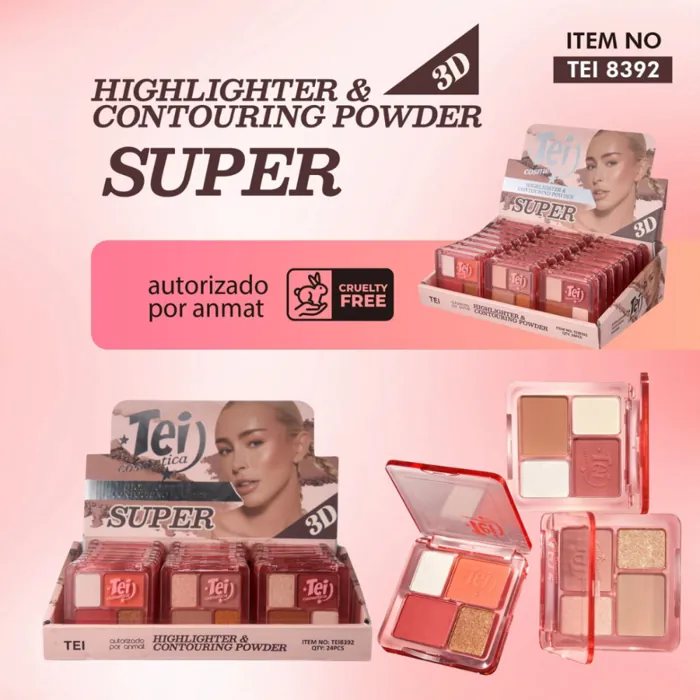 Super 3d Highlighter y Contouring Powder Contorno