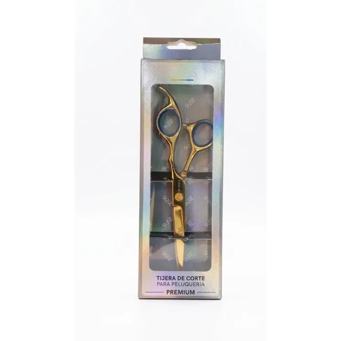 Tijera de Corte para Peluqueria Premium Dorado
