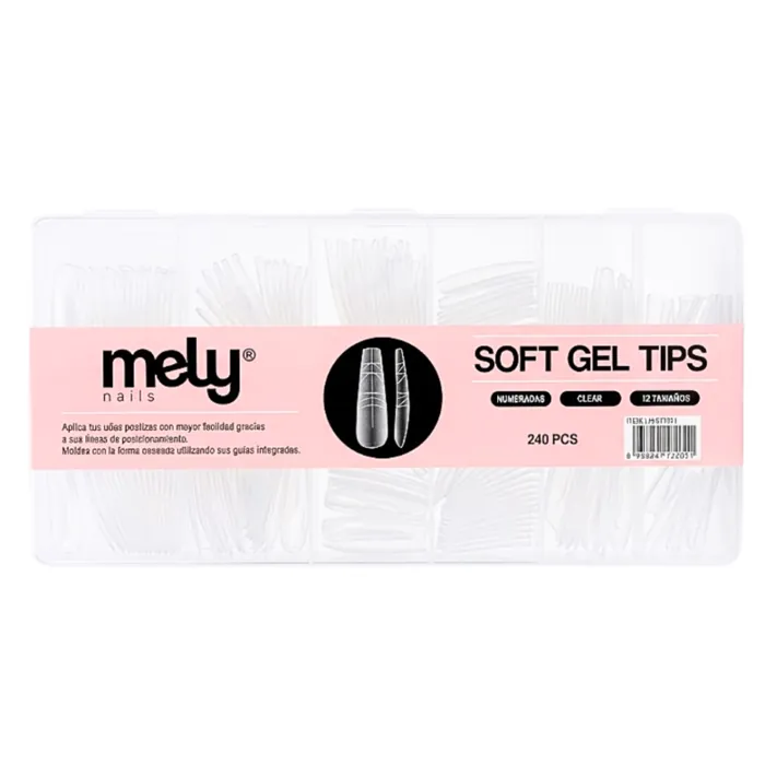 Tips Soft Gel / Pess On 240 pcs Numeradas