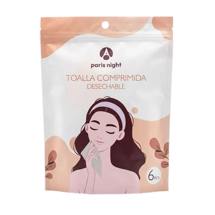 Toalla Comprimida Desechable x6