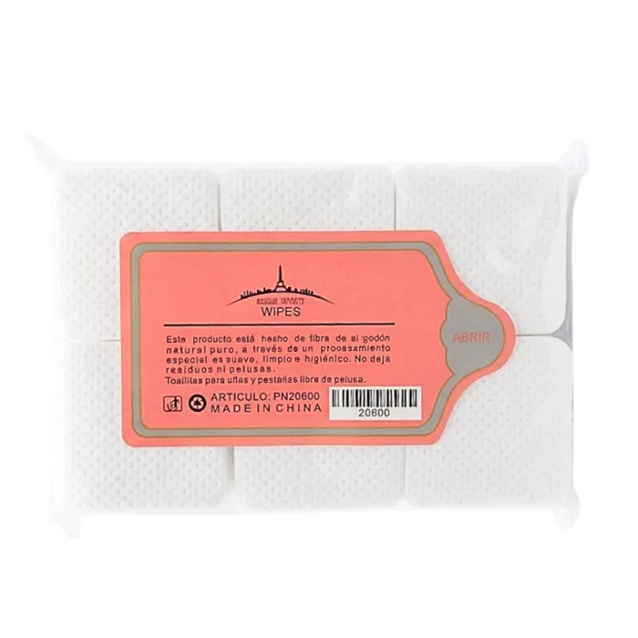 Wipes x600 Pcs Removedor Pegamento Pestañas y Uñas